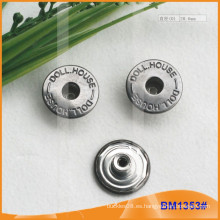 Botones de encargo de Jean del botón del metal BM1353